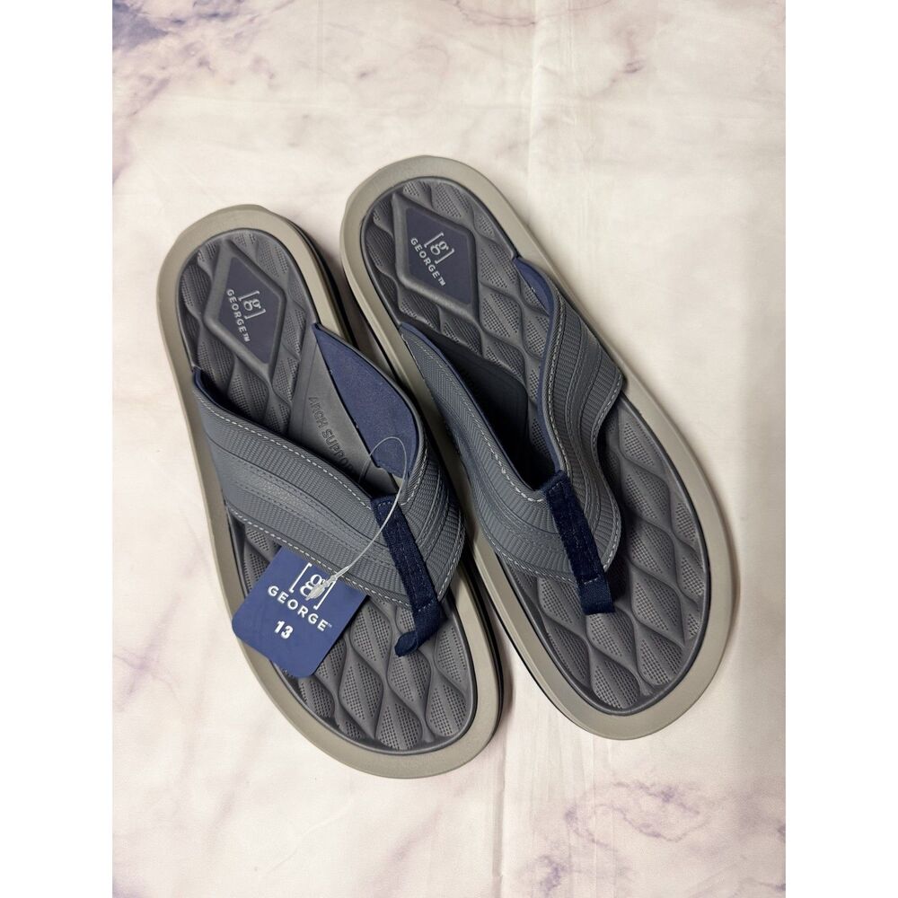 George Men's Premium Comfort Casual Flip Flop